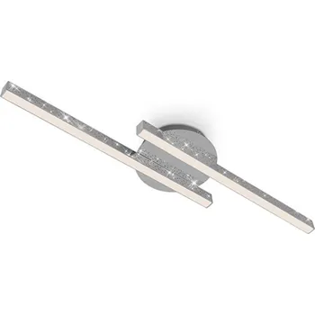 BRILONER Svítidlo nástěnné LED Rey, 10,5W, 1400lm, 3000K, 600x140x52 mm, chrom