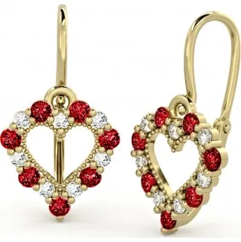 Šperk Couple, Dětské náušničky Sweetie, žluté zlato a zirkony, 585-66-3-0356.0Z00.0.00.104.14