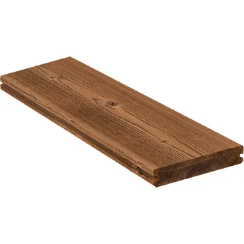 Terasové prkno Terasovka thermosmrk SHP 26x140 mm s bočním úchytem – kartáčovaná - 4,2 m (0,61 m²)