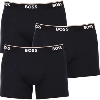 Boxerky 3PACK pánské boxerky BOSS tmavě modré (50475282 480) XXL Možnost vrácení zboží ZDARMA do 120 dnů!