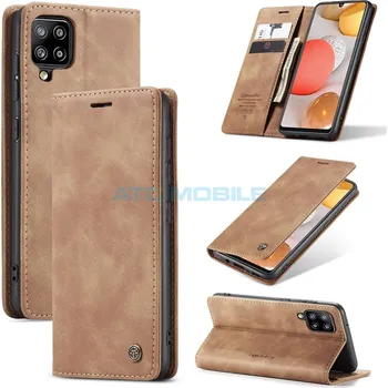 Pouzdro na mobilní telefon Pouzdro CaseMe Magnetic Book Samsung Galaxy A42 (SM-A425), A42 5G (SM-A426) světle hnědé a zpět 14 Kč s ATC Clubem