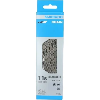 Řetěz na kolo SHIMANO řetěz MTB/Sil/E-bike-ostatní CN-E8000 11rychl 116 čl. s rychlospojkou bal