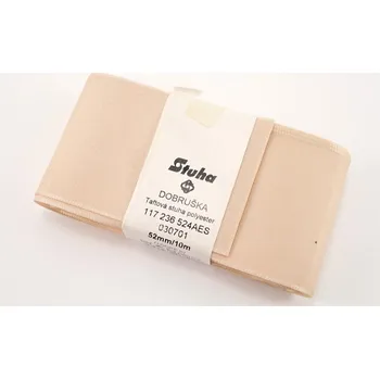 Stuha Stuha taftová béžová č. 701 5,2 cm