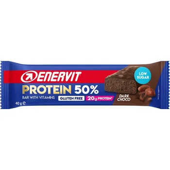 ENERVIT HIGH PROTEIN BAR 50%, 40g tmavá čokoláda