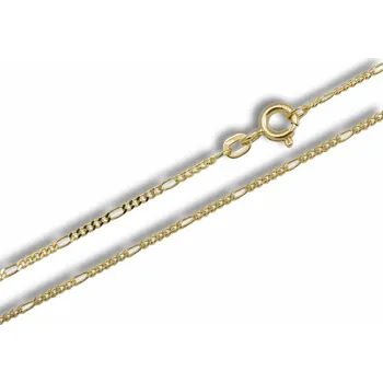 Řetízek GEMMAX Zlatý řetízek délka Figaro 5+1 – šířka 1,5 mm, délka 45 cm – zlatý šperk ryzosti 585/1000 v Dárkovém balení s Certifikátem GUCYN-45-98121