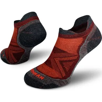 Pánské ponožky Northman Běžecké antibakteriální ponožky Run Merino PRO Low Velikost: 39-41 Červené Profesionální Běžecké Merino Ponožky