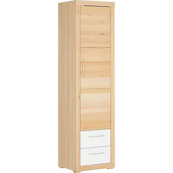 Šatní skříň Skříň jádrový BUK masiv/bílá matná MDF - BERLIN BERLIN-V01B-1B