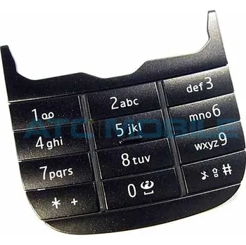 Náhradní díl pro mobilní telefon Klávesnice Nokia 7230 spodní černá (Graphite), originální - 9790J04