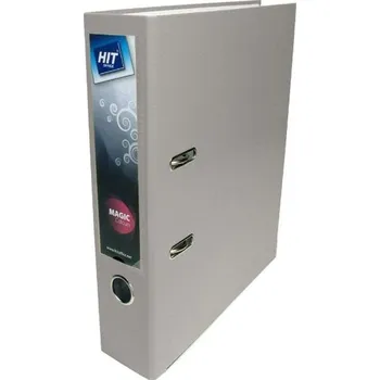 Pořadač A4 7 cm pákový šedý HIT