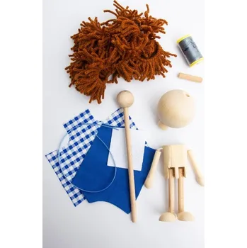 loutka Kreativní sada s látkami - kluk 2