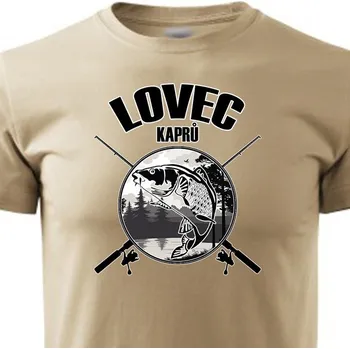 Pánské oblečení STRIKER Tričko lovec kaprů Barva: Písková, Velikost: XXL