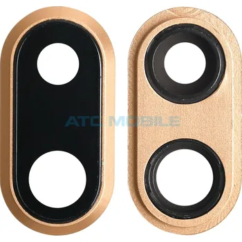 Náhradní kryt pro mobilní telefon iPhone 8 Plus sklíčko kamery s rámečkem zlaté, originální a zpět 9 Kč s ATC Clubem