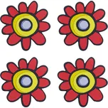 Podtácek sada 4 ks astra červená 10x10 cm - 4ks