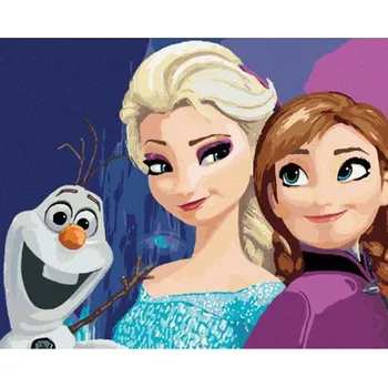 Diamantové malování Diamondi 607383B Elza, Anna a Olaf