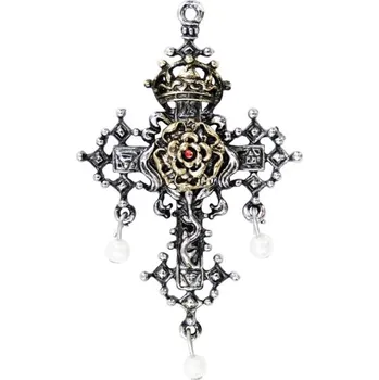 Přívěsek Hampton Courtský Kříž Růže - Amulet