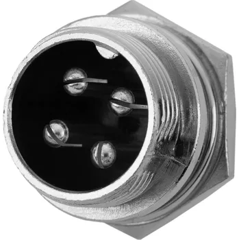 Vývojová deska Konektor 20 mm GX20 - 4 piny - Samec do panelu