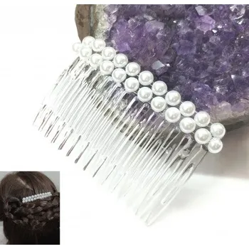 Ozdoba do vlasů Hřebínek do vlasů Altea svatební s perličkami BH19a