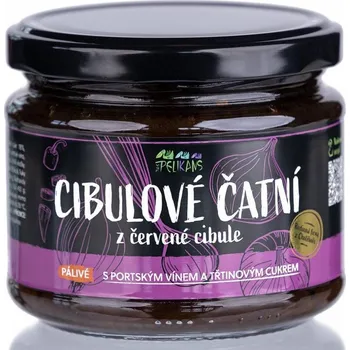 Omáčka The Pelikans Cibulové čatní z červené cibule pálivé 250 g
