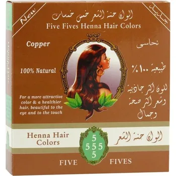 Barva na vlasy Five Fives Henna měděná 100 g