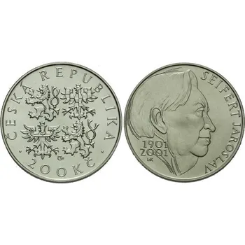 2001 - Pamětní stříbrná mince Jaroslav Seifert, b.k.