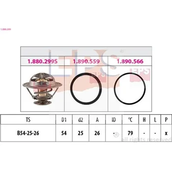 Automobilové těsnění Termostat, chladivo EPS 1.880.299
