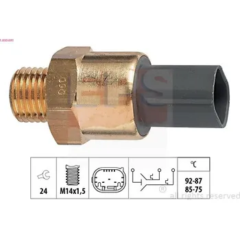 Chladič motoru Teplotní spínač, větrák chladiče EPS 1.850.691