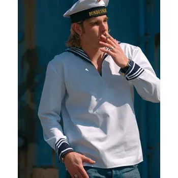 Pánská košile Košile BW MARINE s límečkem BÍLÁ nová 50 - Skladem