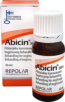 Lék na kožní problémy, vlasy a nehty Repolar Pharmaceuticals Abicin 30% 10 ml