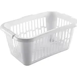 heidrun KOŠ NA ČISTÉ PRÁDLO,PLAST,60X40X25 CM, BÍLÁ