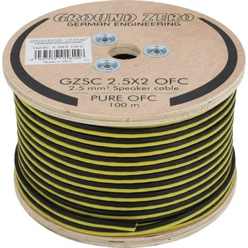 Napájecí kabel Repro kabel Ground Zero GZSC 2.5X2-OFC (cena za 1 metr)