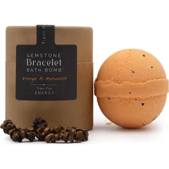 bomba do koupele AWM, Ltd, S3 8AL Šumivá Bomba do Koupele s Náramkem - Tygří oko v dárkovém balení