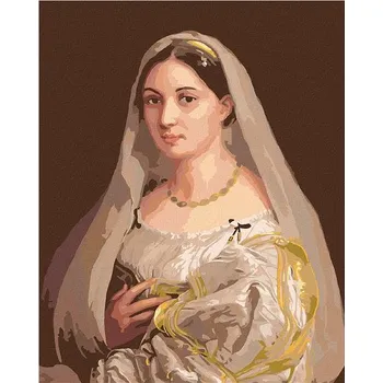 Diamantové malování Diamondi Dáma se závojem Raffaello Santi