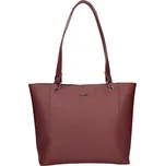 Dámská kožená kabelka Lagen Lidda - tmavě vínová