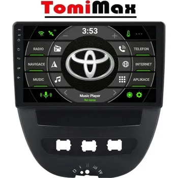 Auto Hi-Fi TomiMax Toyota, Citroen, Peugeot Android 14 autorádio s WIFI, GPS, USB, BT HW výbava: 4 Core 2GB+16GB PX HIGH - Model auta: Toyota Aygo 2005-2014 Citroen C1 2005-2014 Peugeot 107 2005-2014, Velikost obrazovky: Dotyková obrazovka: 10,1"
