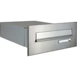 DOLS B-042 ČD-2 - nerezová poštovní schránka k zazdění, se jmenovkou a zvonkovým tlačítkem