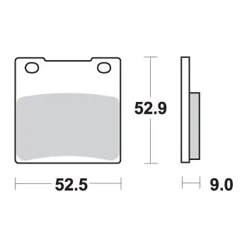 Brzdová destička SBS brzdové destičky KH63 / KH161 závodní DUAL karbonové barva černá (SBS brzdové destičky KH63 / KH161 závodní DUAL karbonové barva černá)