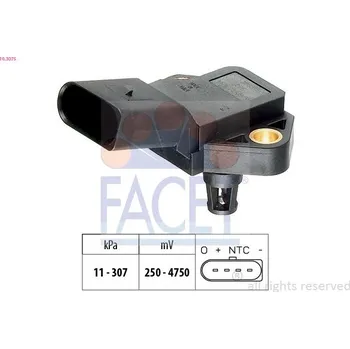 Autoelektrika Snímač barometrického tlaku vzduchu FACET 10.3075
