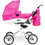 JASMINE kočárek pro panenky Kids 09 růžový puntík