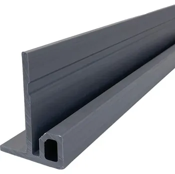 Obklad WPC Fasádní koncová lišta Světlešedá 81x56x2900mm