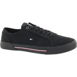 TOMMY HILFIGER Pánské černé textilní tenisky FM0FM04560-BDS-847 Velikost 43