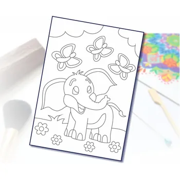 Radost v písku Šablona na pískování sloník Varianta: A5 (148 x 210 mm)