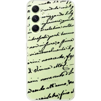 Pouzdro na mobilní telefon Odolné silikonové pouzdro iSaprio - Handwriting 01 - black - Samsung Galaxy A54 5G
