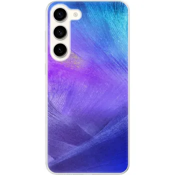 Pouzdro na mobilní telefon Odolné silikonové pouzdro iSaprio - Purple Feathers - Samsung Galaxy S23+ 5G