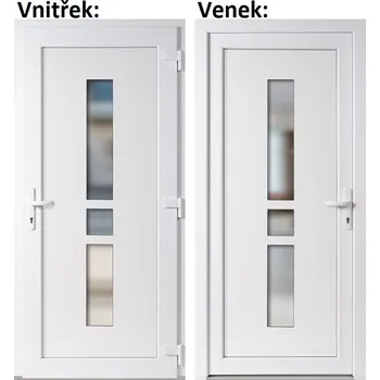 Vchodové dveře SOFT Megan 80x198 cm, pravé, Bílá