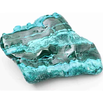 Drahý kámen Magieprirody.cz Malachit Chryzokol leštěný kámen 635g přírodní - Kongo #K468