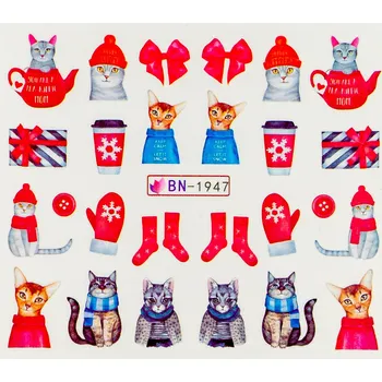 Lak na nehty BIO NAILS Vodolepka BN-1947 vánoce a kočky