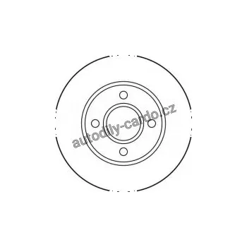 Brzdový kotouč Brzdový kotouč TRW DF2682 - FORD ESCORT