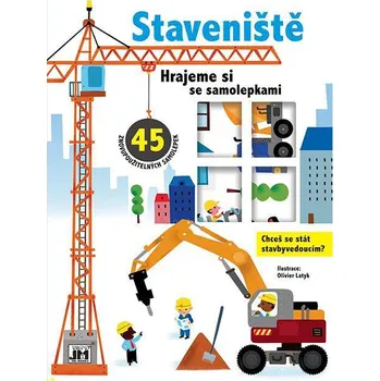 interaktivní kniha Jiri Models Hrajeme si se samolepkami Staveniště