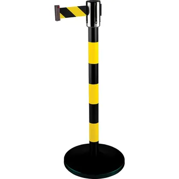 Plotový sloupek Zahrazovací sloupek 4,5 m, žlutá / černá, PROFI