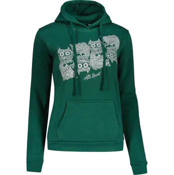 Dámská mikina Dámská mikina ALTISPORT ALW005JN795 TMAVĚ ZELENÁ XS